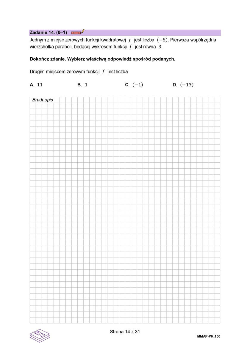 Arkusze maturalne z z matematyki formula 2023