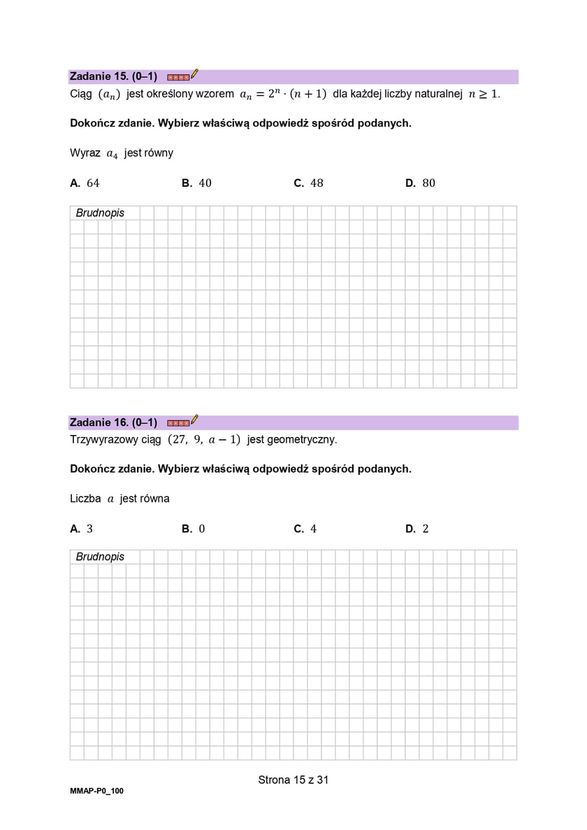 Arkusze maturalne z z matematyki formula 2023