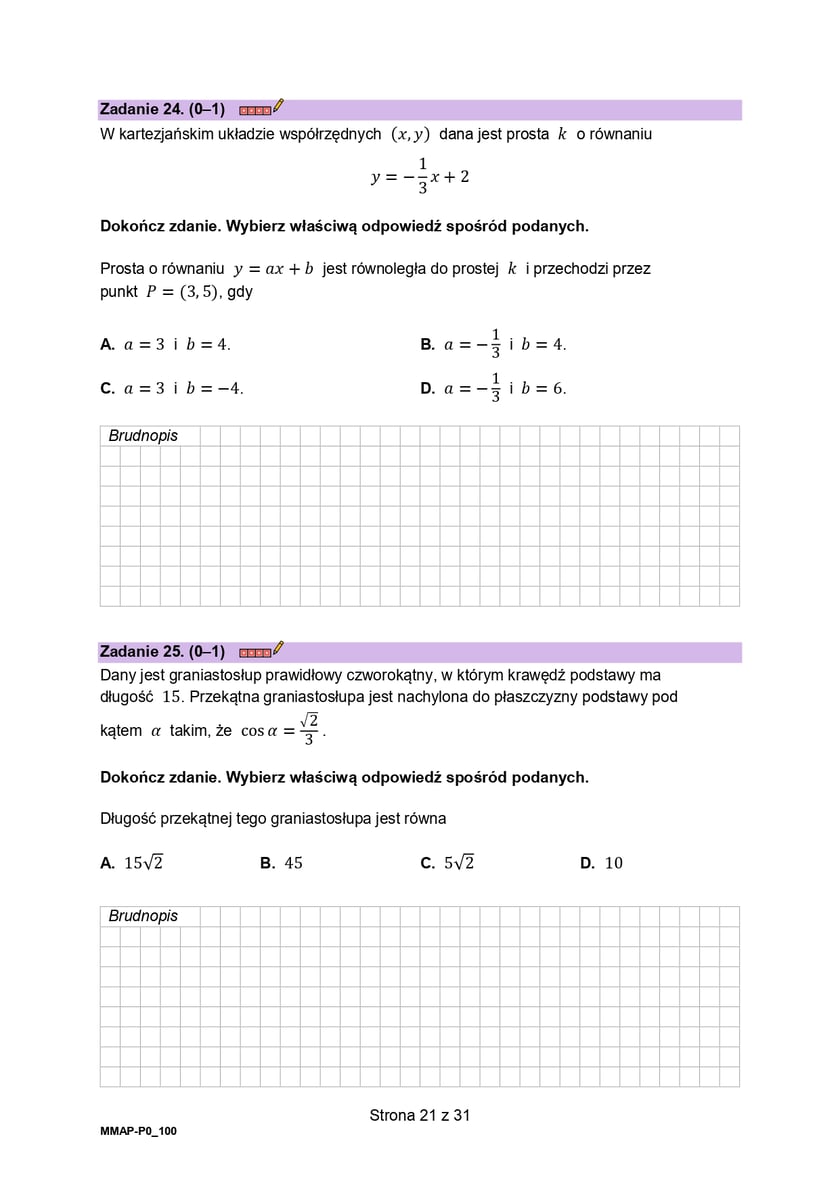 Arkusze maturalne z z matematyki formula 2023