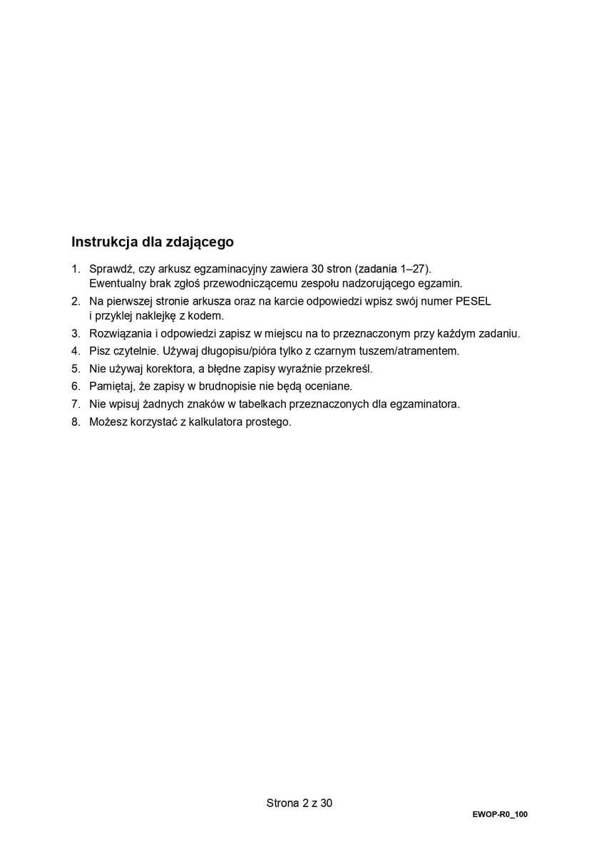 Matura z WOS-u na poziomie rozszerzonym (formuła 2015)