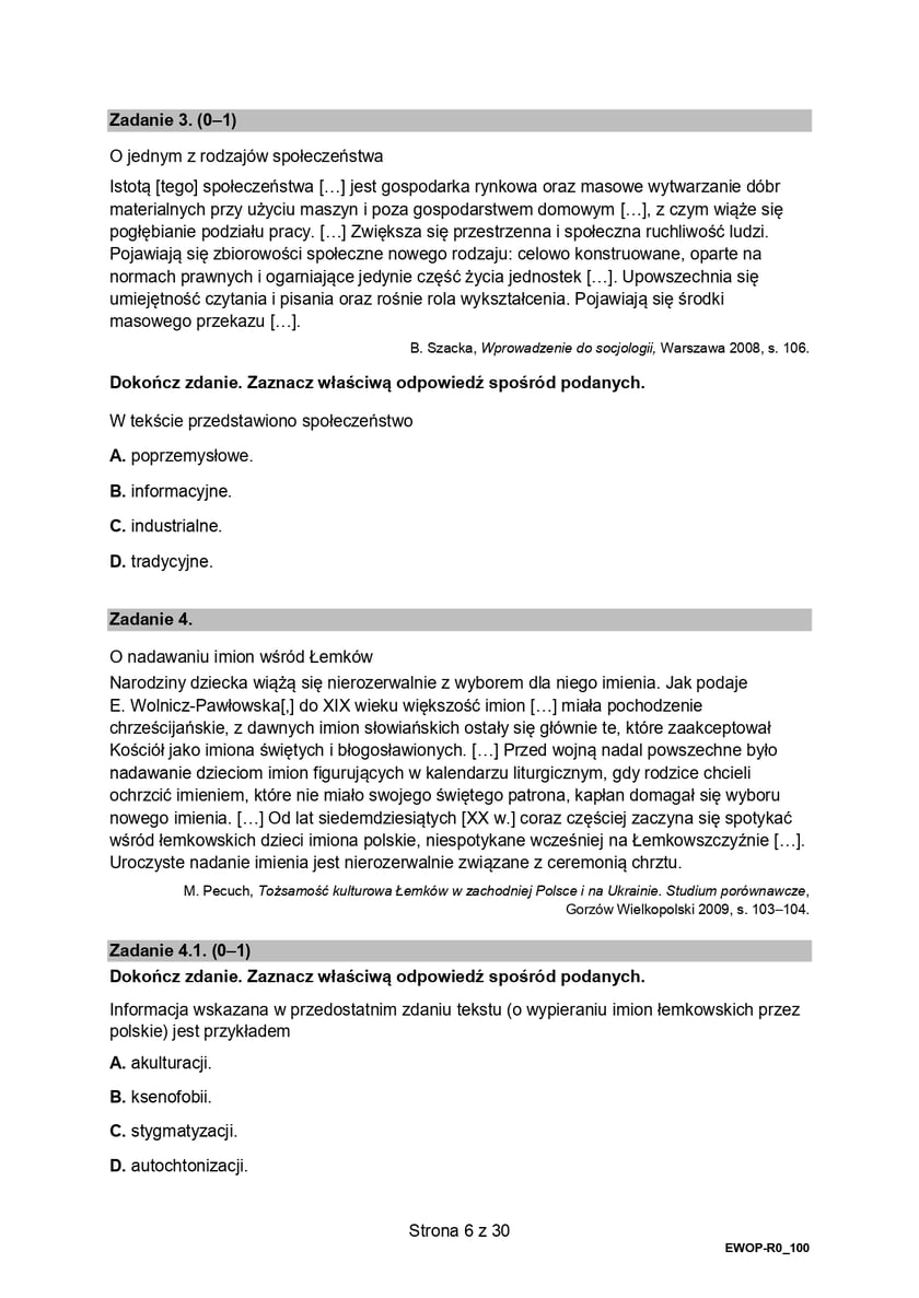 Matura z WOS-u na poziomie rozszerzonym (formuła 2015)