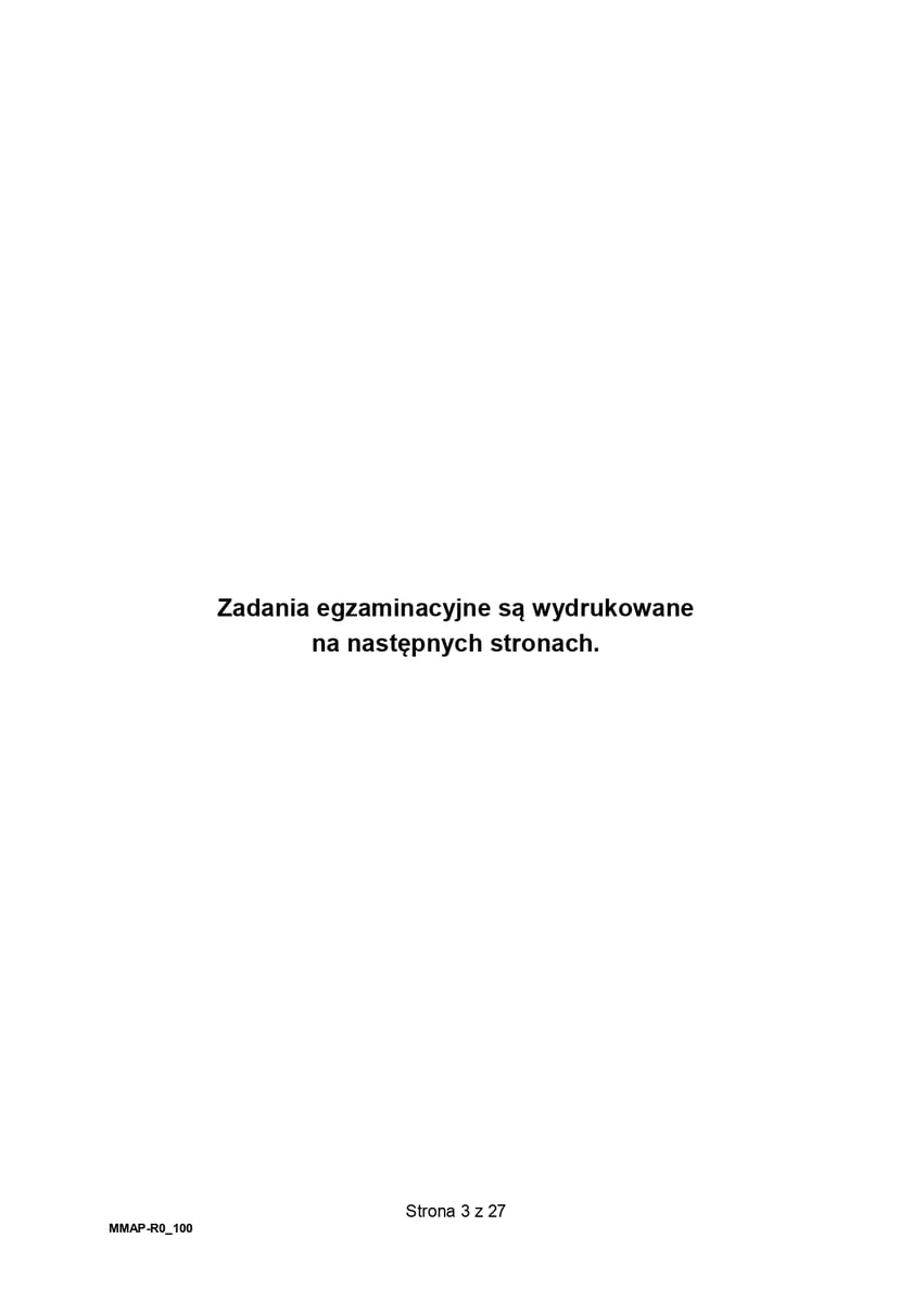 Arkusz z matematyki, poziom rozszerzony (formuła 2023)