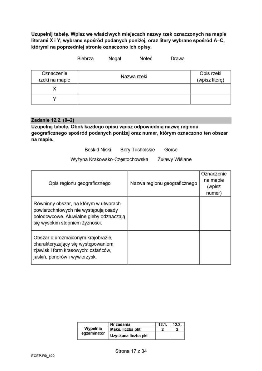 Matura z geografii (poziom rozszerzony)