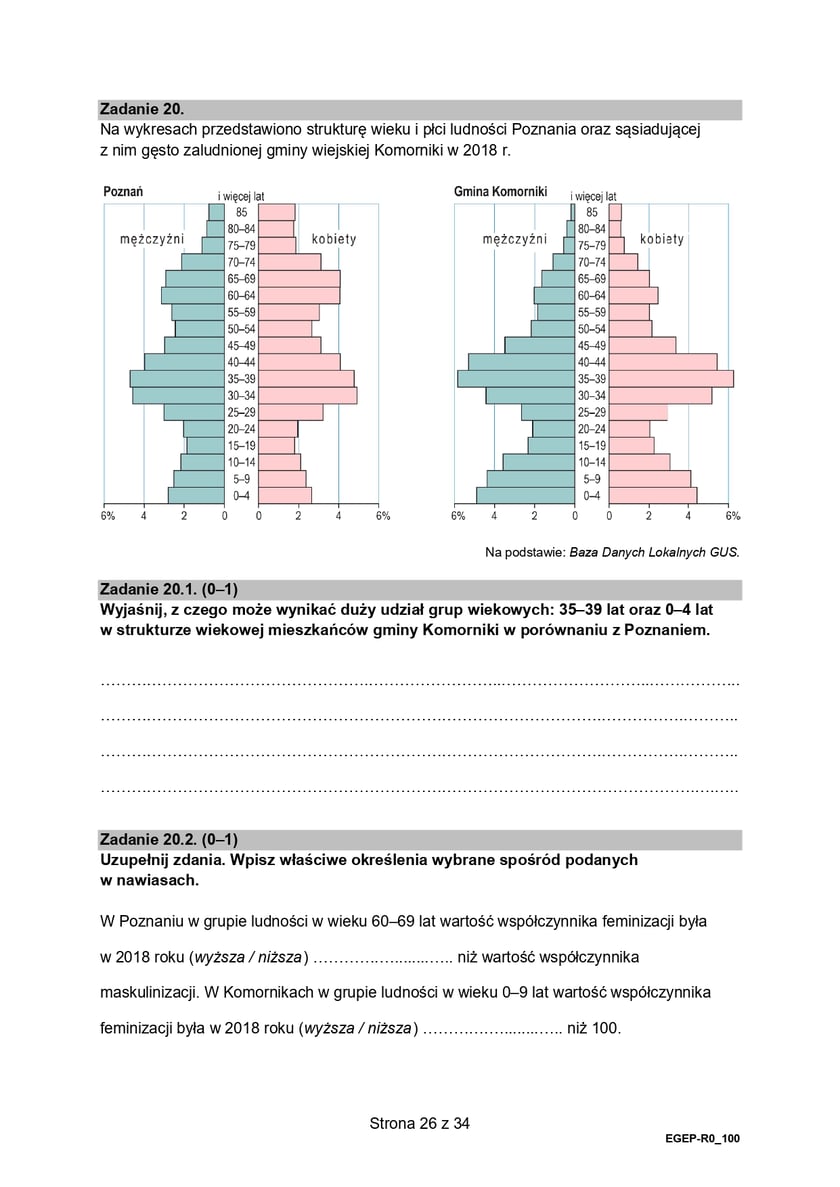 Matura z geografii (poziom rozszerzony)