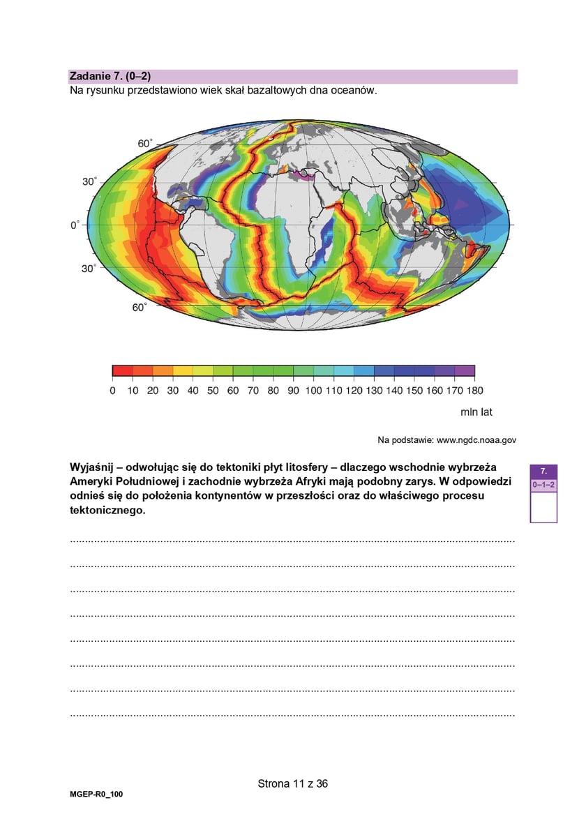 Matura z geografii (poziom rozszerzony)