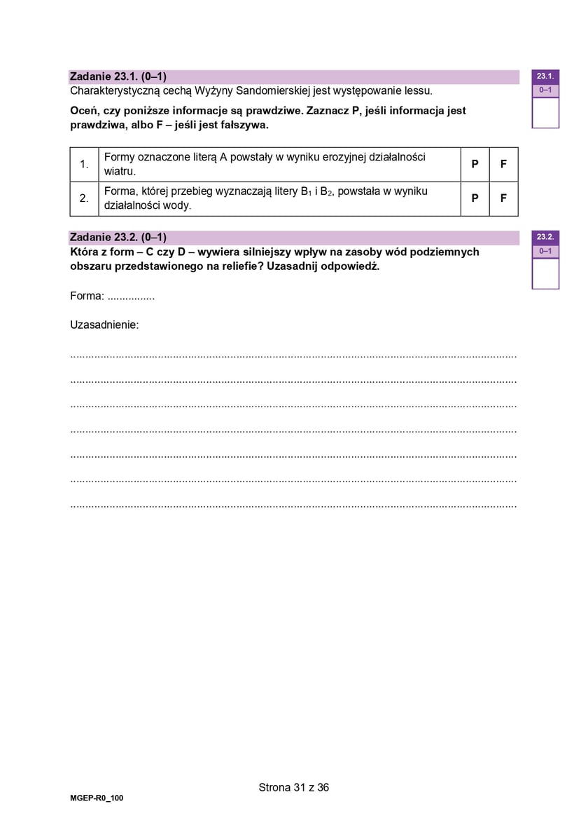 Matura z geografii (poziom rozszerzony)