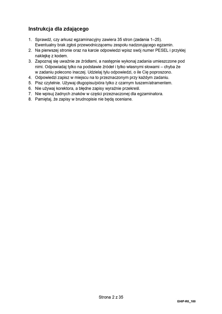 Matura z historii (poziom rozszerzony)