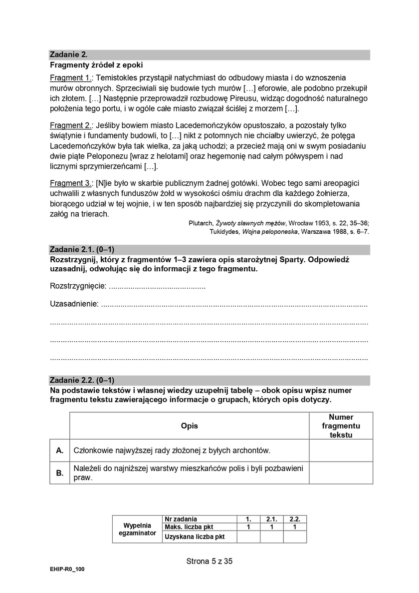 Matura z historii (poziom rozszerzony)