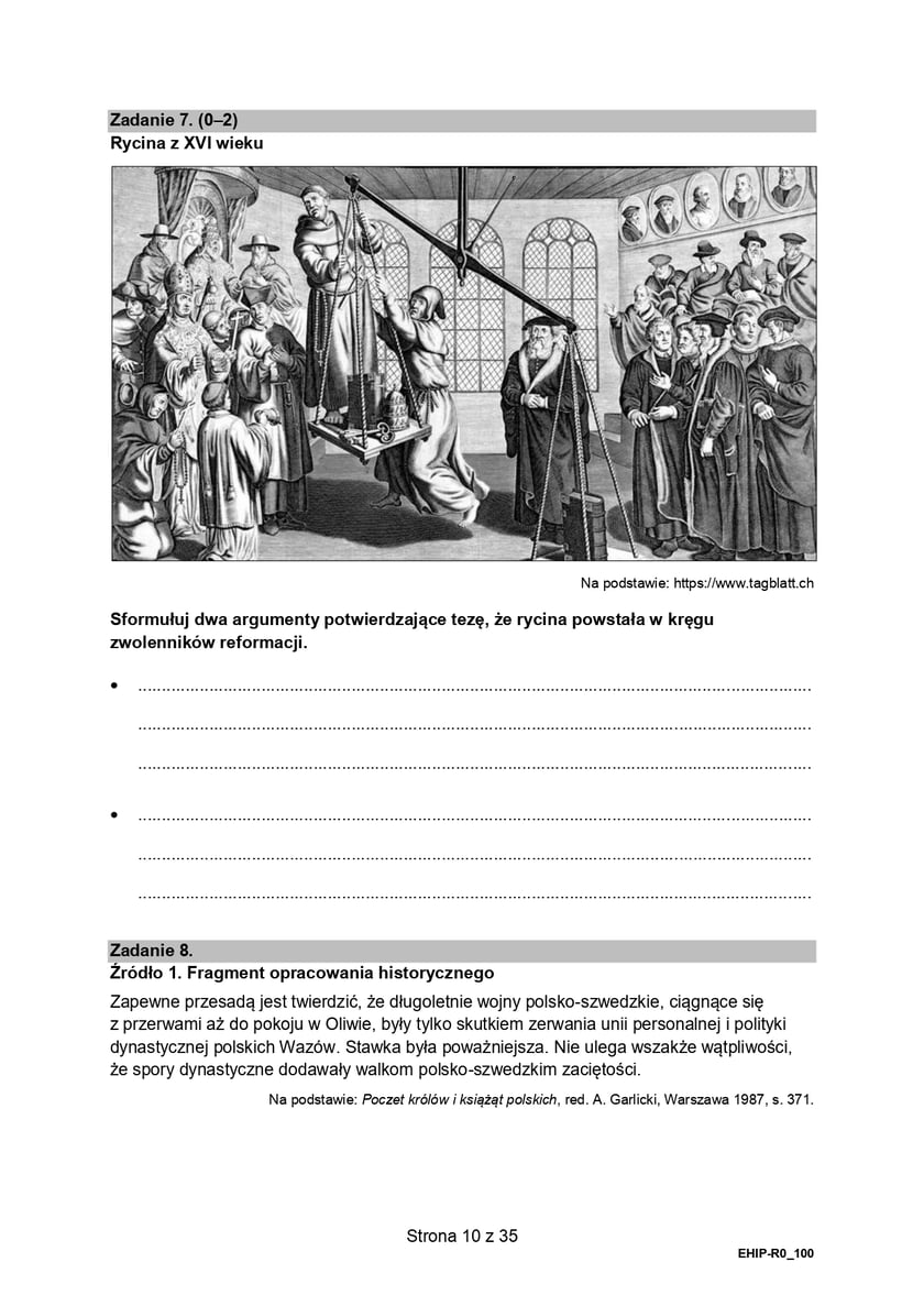 Matura z historii (poziom rozszerzony)