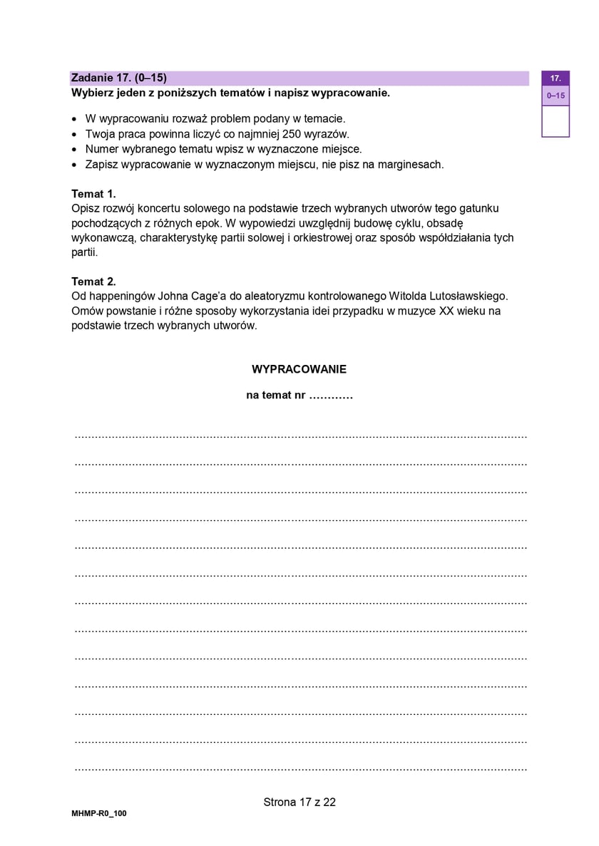 Matura z historii (poziom rozszerzony)