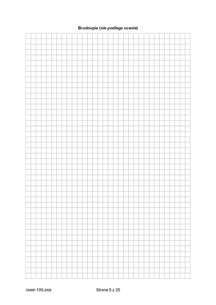 Arkusz egzaminacyjny - matematyka