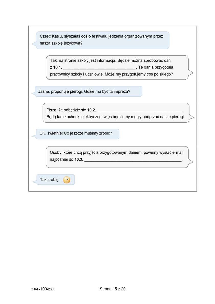 Egzamin ósmoklasisty 2023 - język angielski