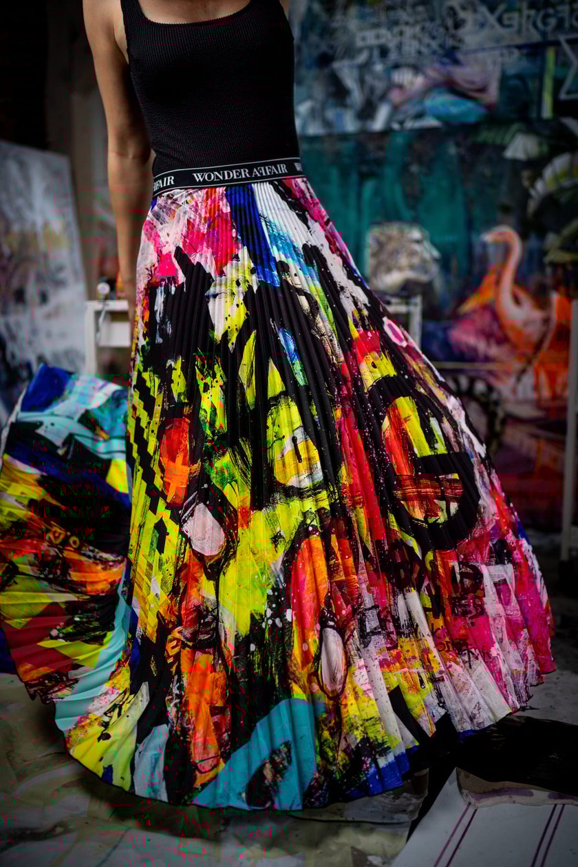 spódnica "Bang" zaprojektowana przez wrocławskiego artystę Krzysztofa Cichonia