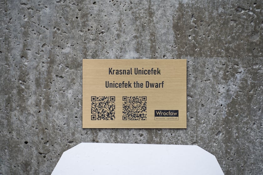 Uroczyste odsłonięcie krasnala Unicefka