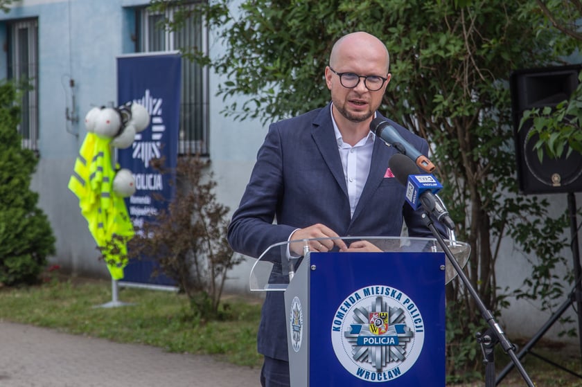 Uroczyste podpisanie aktu erekcyjnego pod budowę nowego komisariatu przy ul. Trzemeskiej