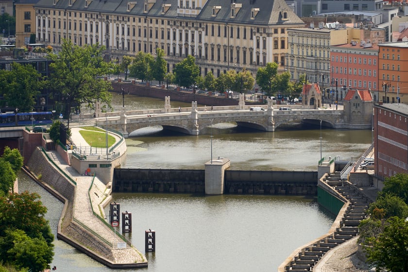 Panorama Wrocławia z dachu Atal Towers