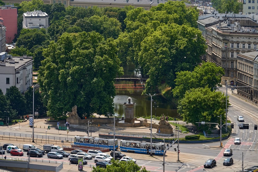 Panorama Wrocławia z dachu Atal Towers