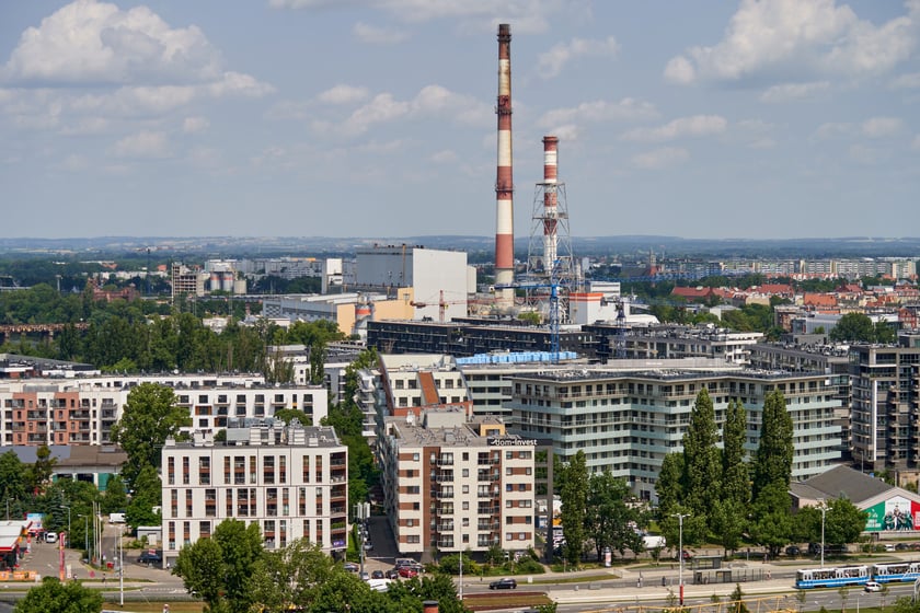 Panorama Wrocławia z dachu Atal Towers
