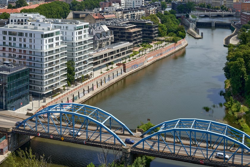 Panorama Wrocławia z dachu Atal Towers