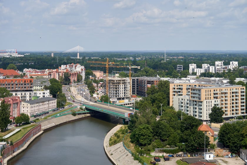 Panorama Wrocławia z dachu Atal Towers