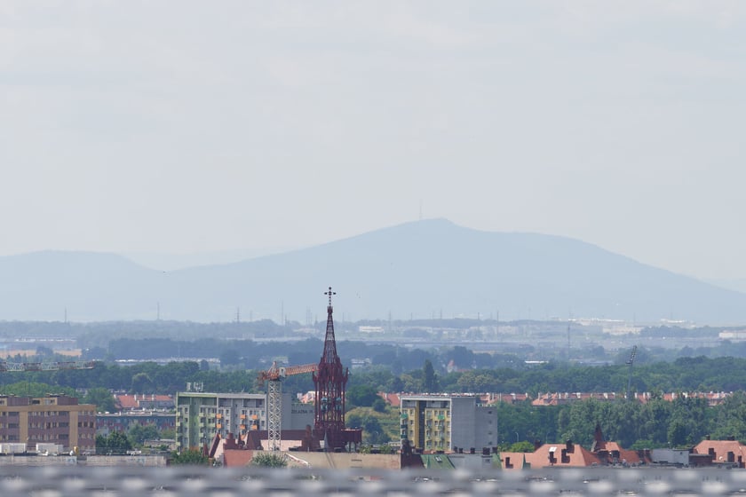 Panorama Wrocławia z dachu Atal Towers