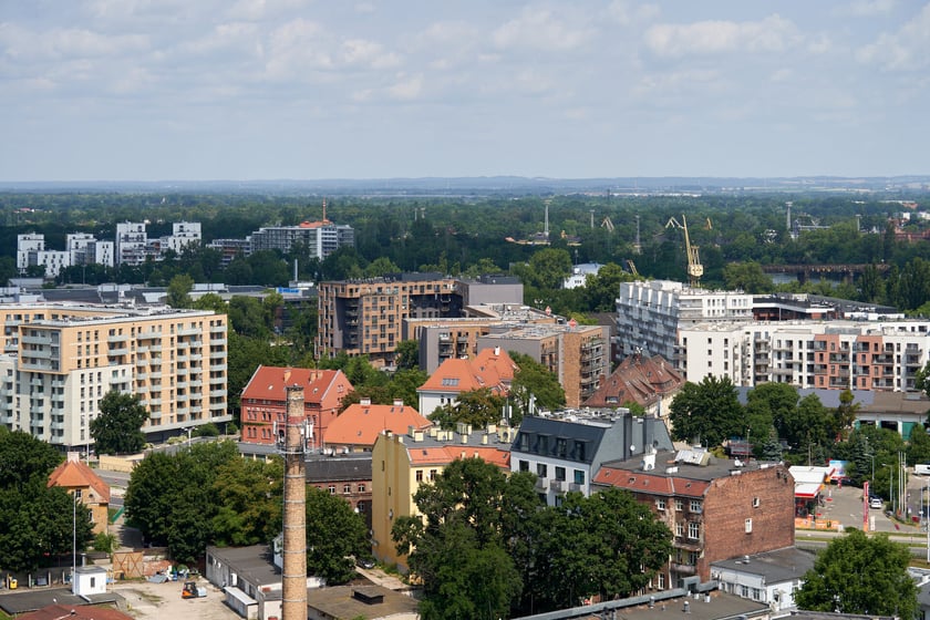 Panorama Wrocławia z dachu Atal Towers