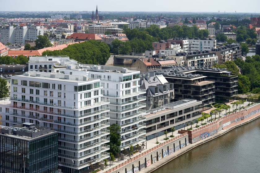 Panorama Wrocławia z dachu Atal Towers