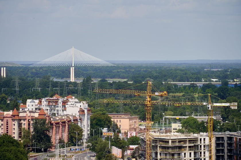 Panorama Wrocławia z dachu Atal Towers
