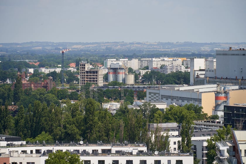 Panorama Wrocławia z dachu Atal Towers