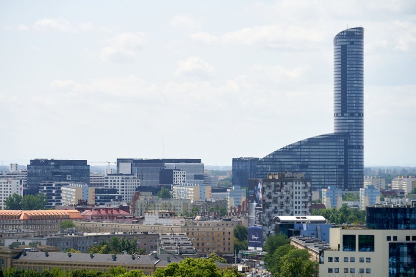 Panorama Wrocławia z dachu Atal Towers