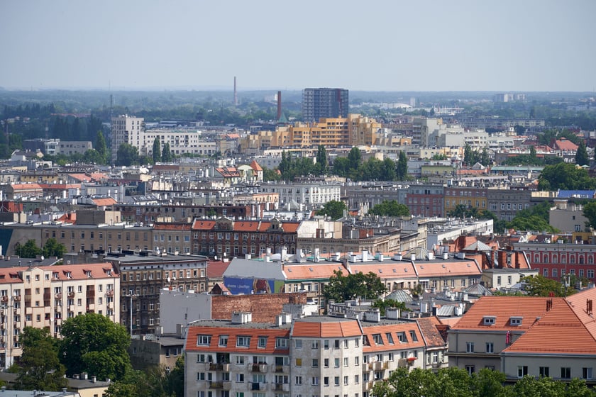 Panorama Wrocławia z dachu Atal Towers