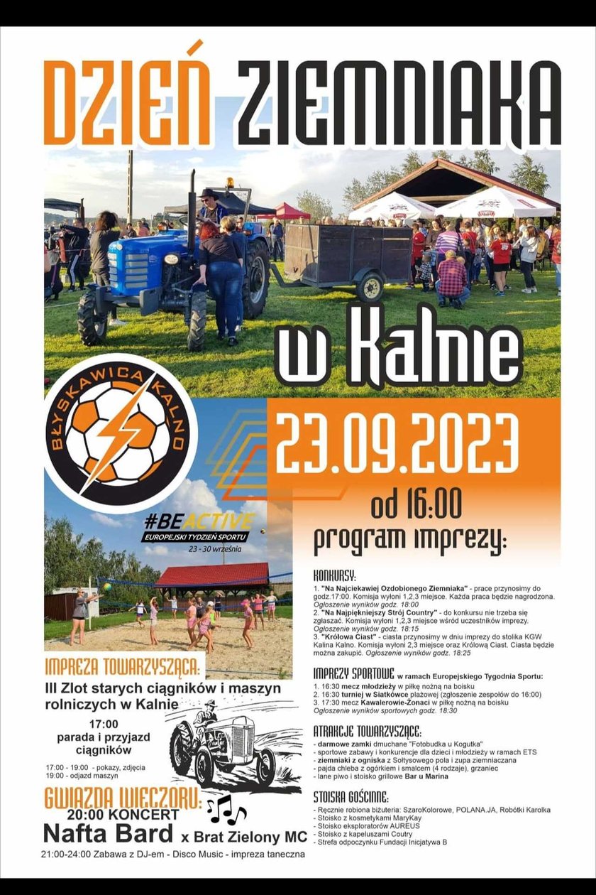 Kalno, Dzień Ziemniaka, 23 września
