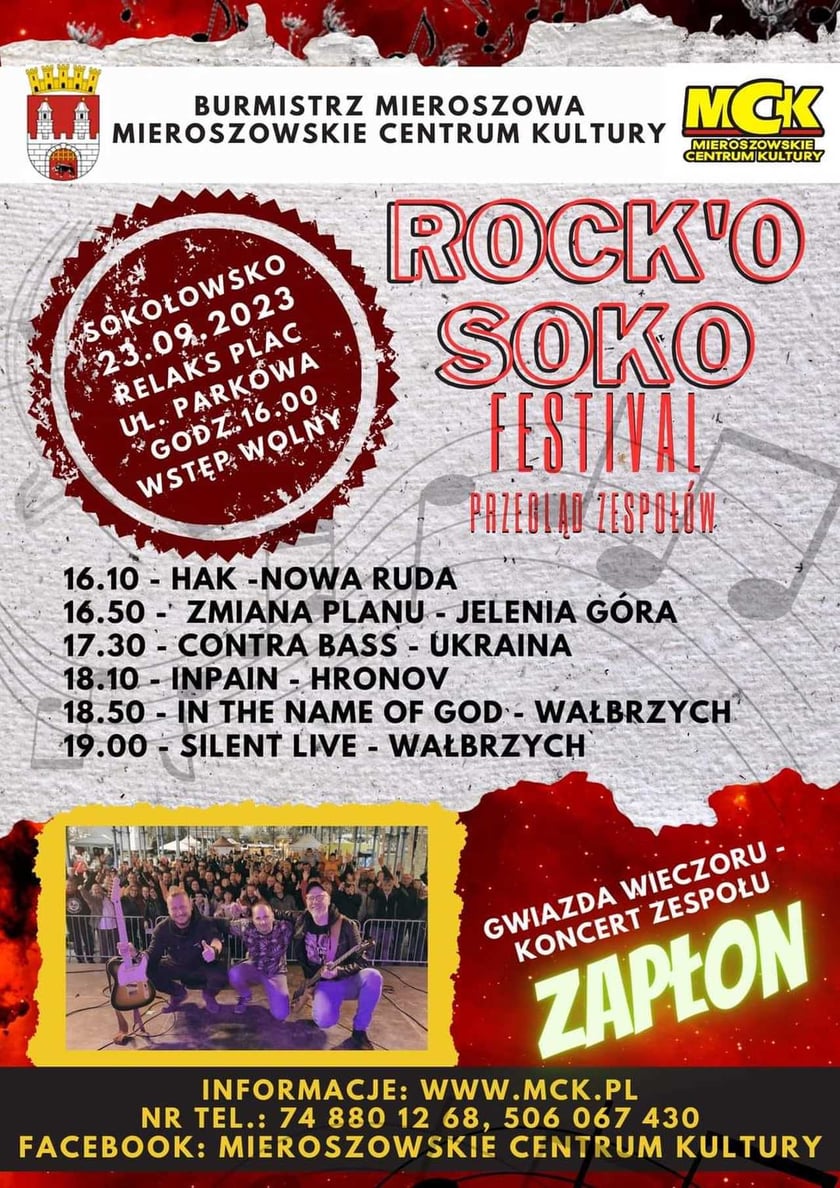 Sokołowsko, festiwal rockowy, 23 września