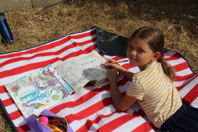 Piknik z okazji otwarcia kładki pieszo-rowerowej nad Ślęzą