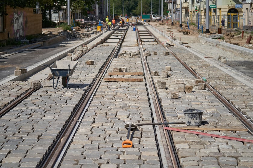 Przebudowa placu Staszica i ulicy Pomorskiej w sierpniu 2023 roku