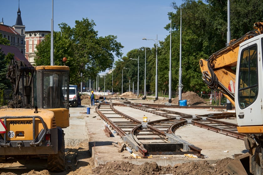 Przebudowa placu Staszica i ulicy Pomorskiej w sierpniu 2023 roku