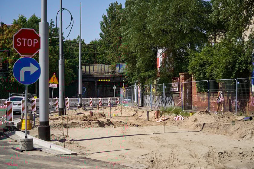 Przebudowa placu Staszica i ulicy Pomorskiej w sierpniu 2023 roku