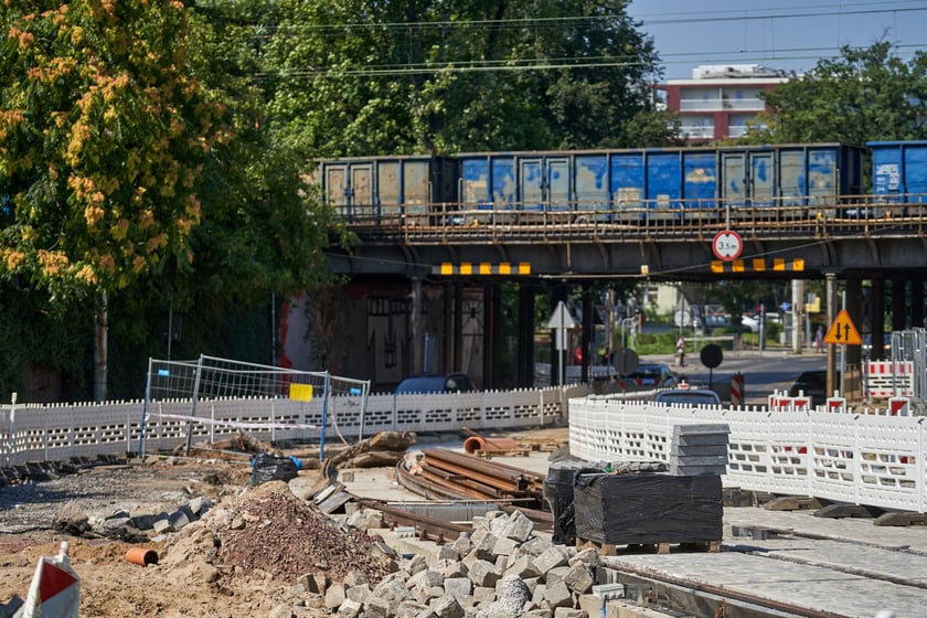 Przebudowa placu Staszica i ulicy Pomorskiej w sierpniu 2023 roku