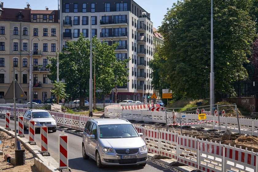 Przebudowa placu Staszica i ulicy Pomorskiej w sierpniu 2023 roku
