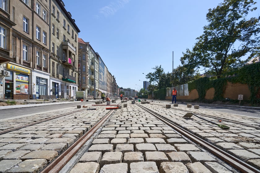 Przebudowa placu Staszica i ulicy Pomorskiej w sierpniu 2023 roku