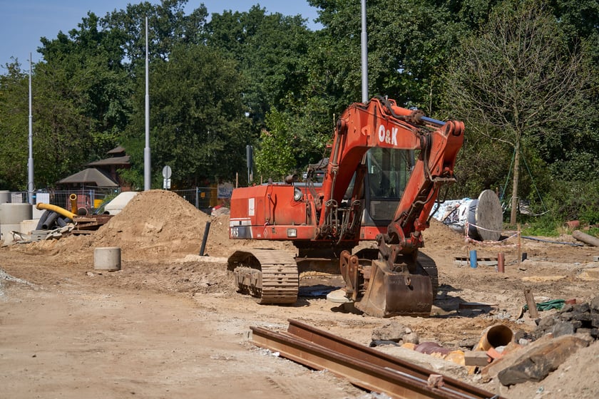 Przebudowa placu Staszica i ulicy Pomorskiej w sierpniu 2023 roku