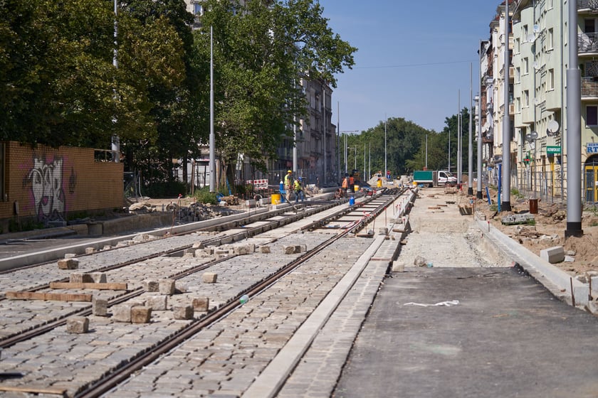 Przebudowa placu Staszica i ulicy Pomorskiej w sierpniu 2023 roku