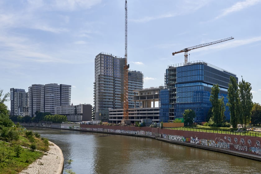 Kompleks Quorum przy ul. Sikorskiego - zdjęcia z budowy z końca sierpnia 2023 r.