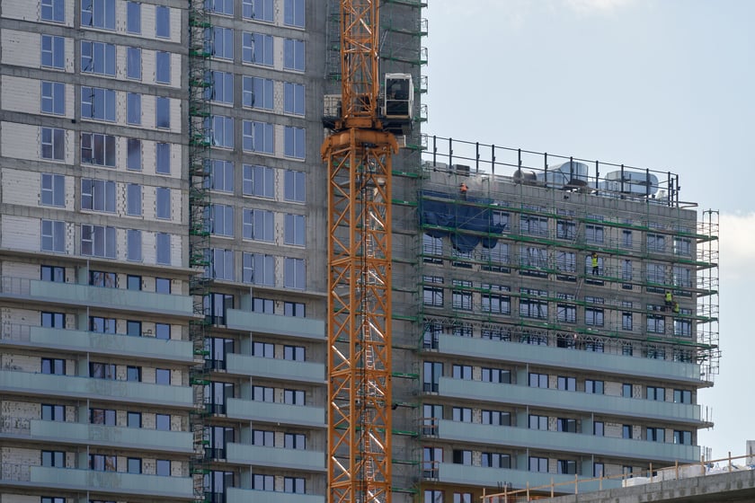 Kompleks Quorum przy ul. Sikorskiego - zdjęcia z budowy z końca sierpnia 2023 r.