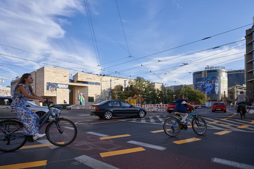 Przebudowa torowiska na skrzyżowaniu Piłsudskiego i Świdnickiej we Wrocławiu, 5.09.2023