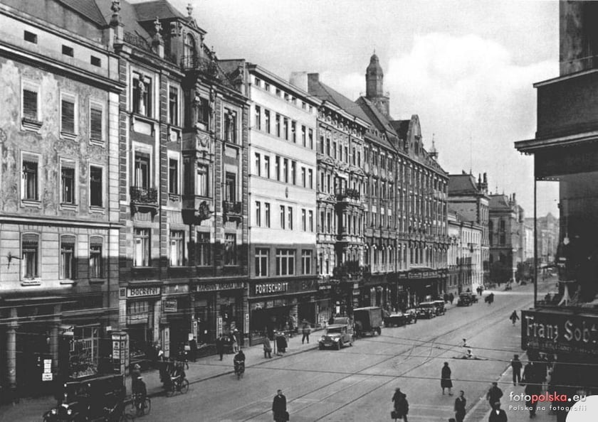 Ul. Piłsudskiego we Wrocławiu na początku XX wieku