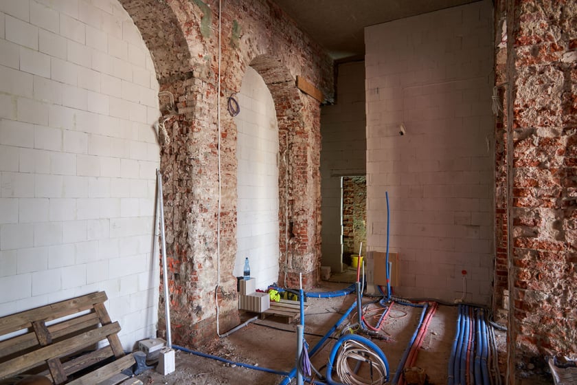 Bastion Sakwowy (Wzgórze Partyzantów) w remoncie we wrześniu 2023 roku