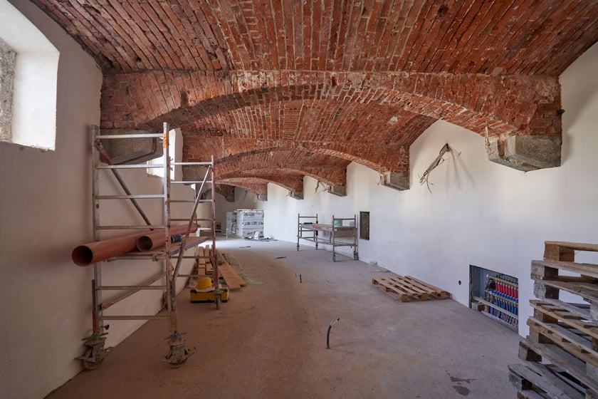 Bastion Sakwowy (Wzgórze Partyzantów) w remoncie we wrześniu 2023 roku