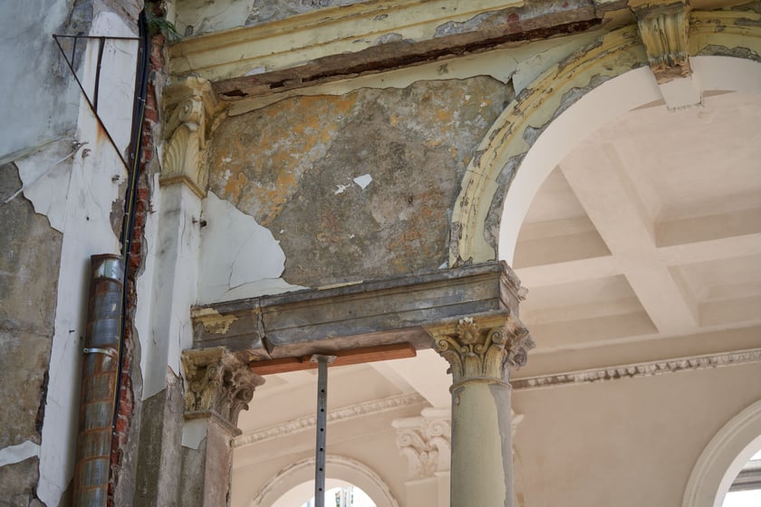 Bastion Sakwowy (Wzgórze Partyzantów) w remoncie we wrześniu 2023 roku