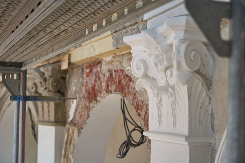 Bastion Sakwowy (Wzgórze Partyzantów) w remoncie we wrześniu 2023 roku